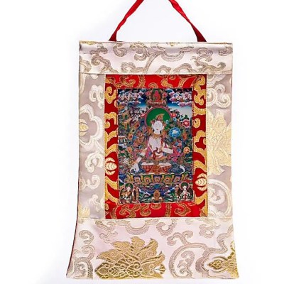 Printed White Tara thangka